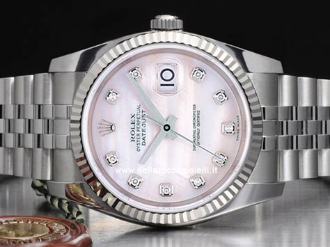 rolex acciaio quadrante madreperla|Rolex Datejust .